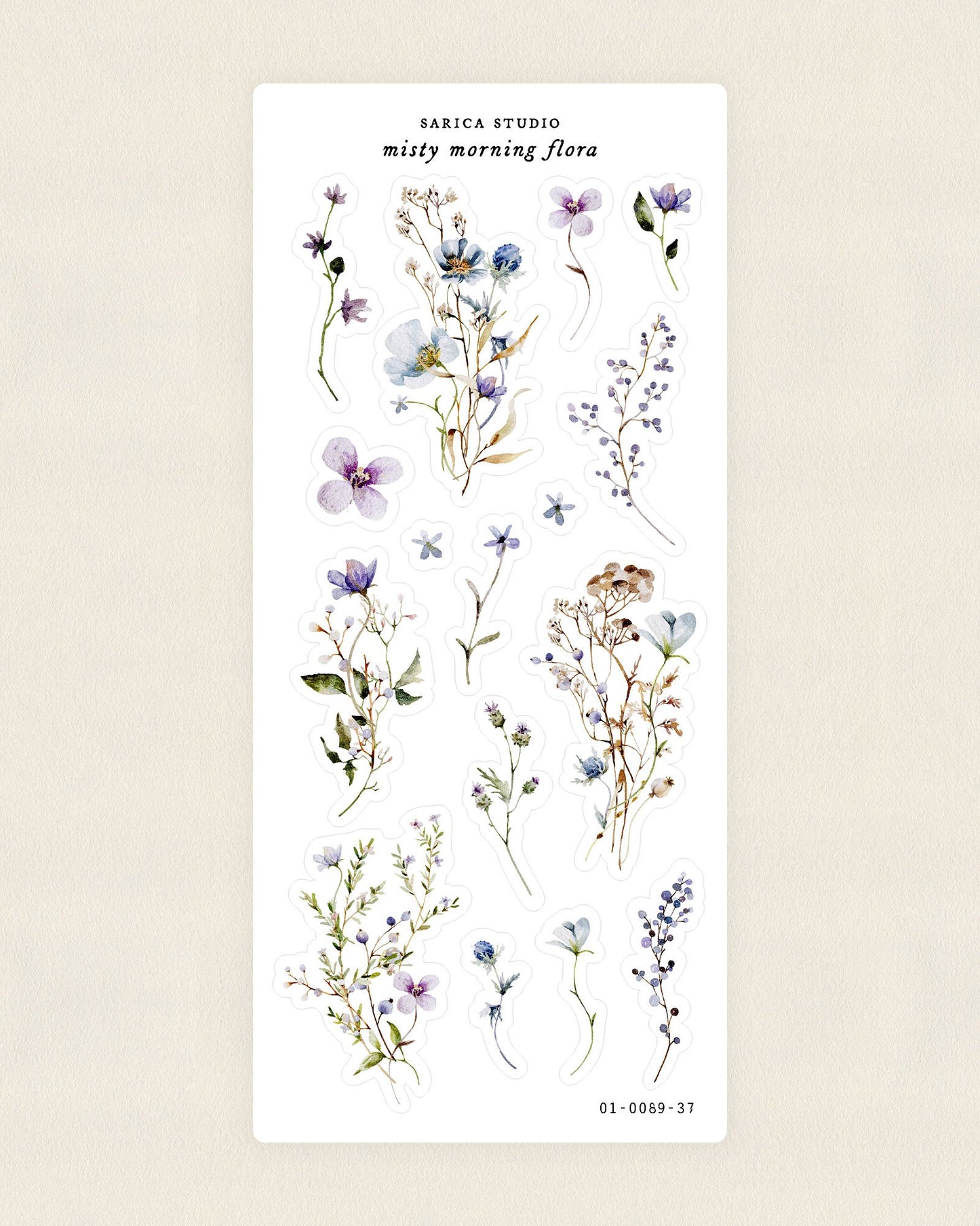 Misty Morning Flora Stickers
