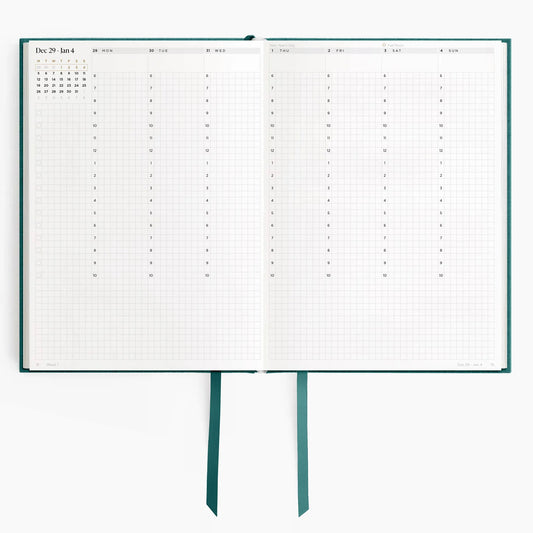 2026 Minimalist Vertical Planner A5 | Hardcover | 120gsm
