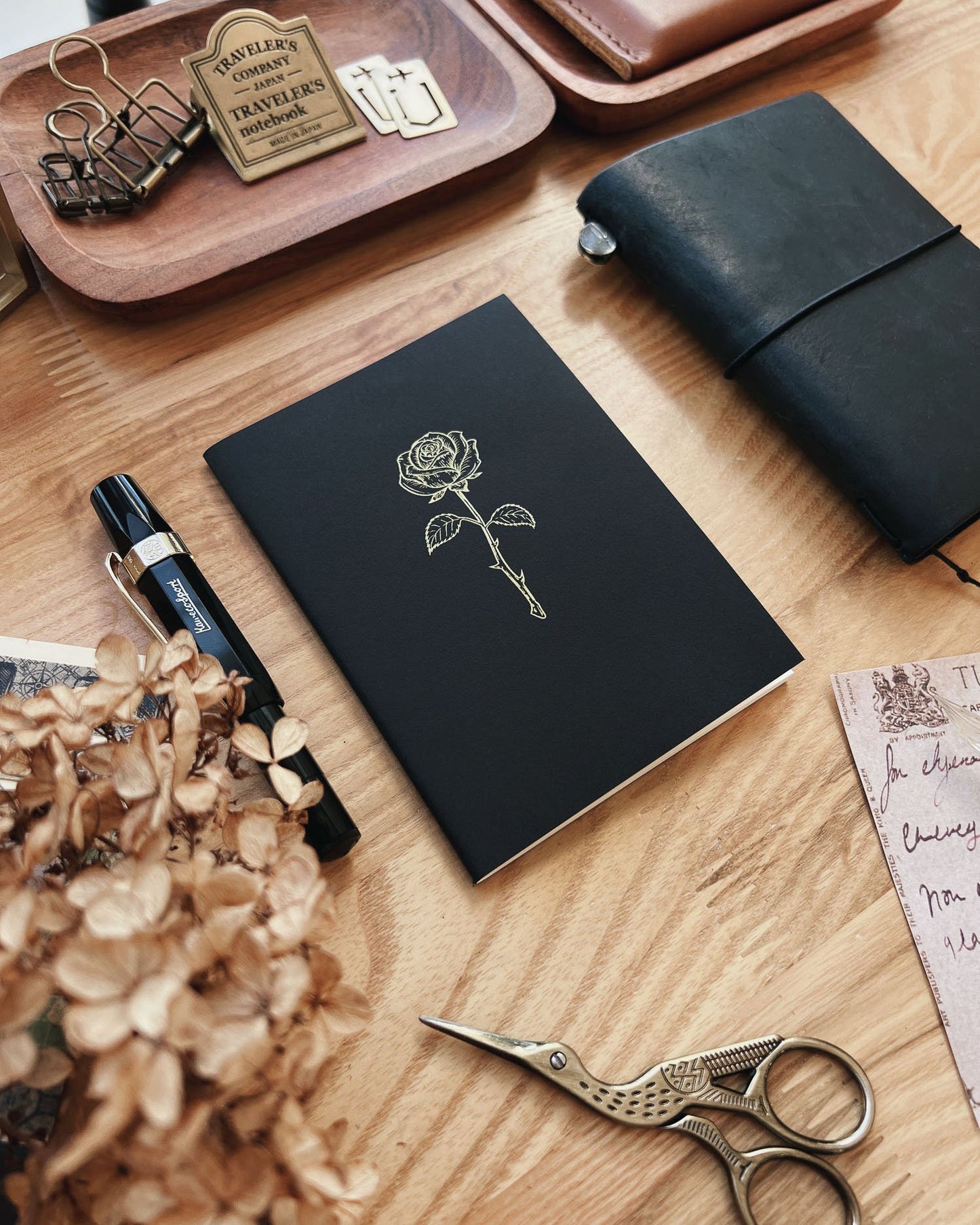 Rose Notebook (Passport TN Size)