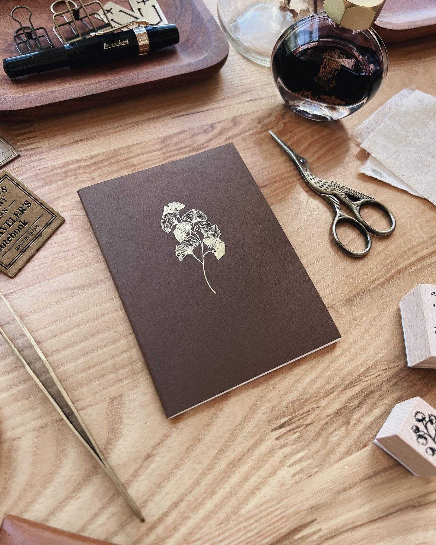 Ginkgo Notebook (Passport TN Size)