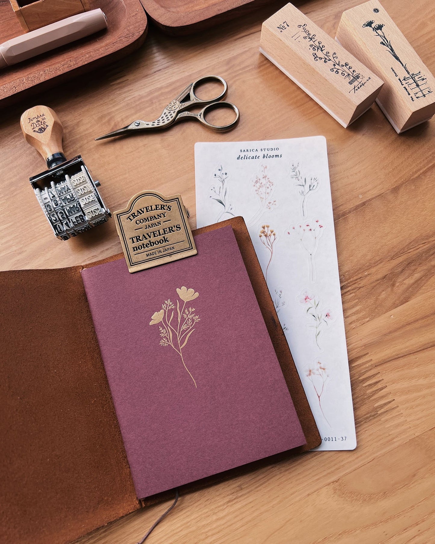 Floral Notebook (Passport TN Size)