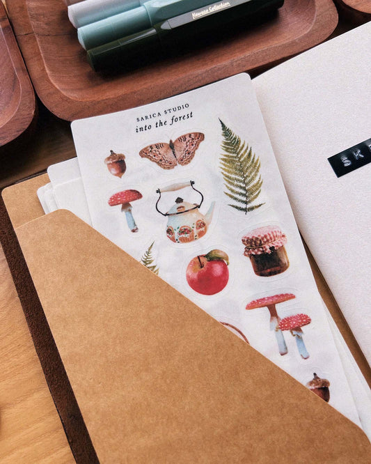 Into the Forest Cottagecore Stickers