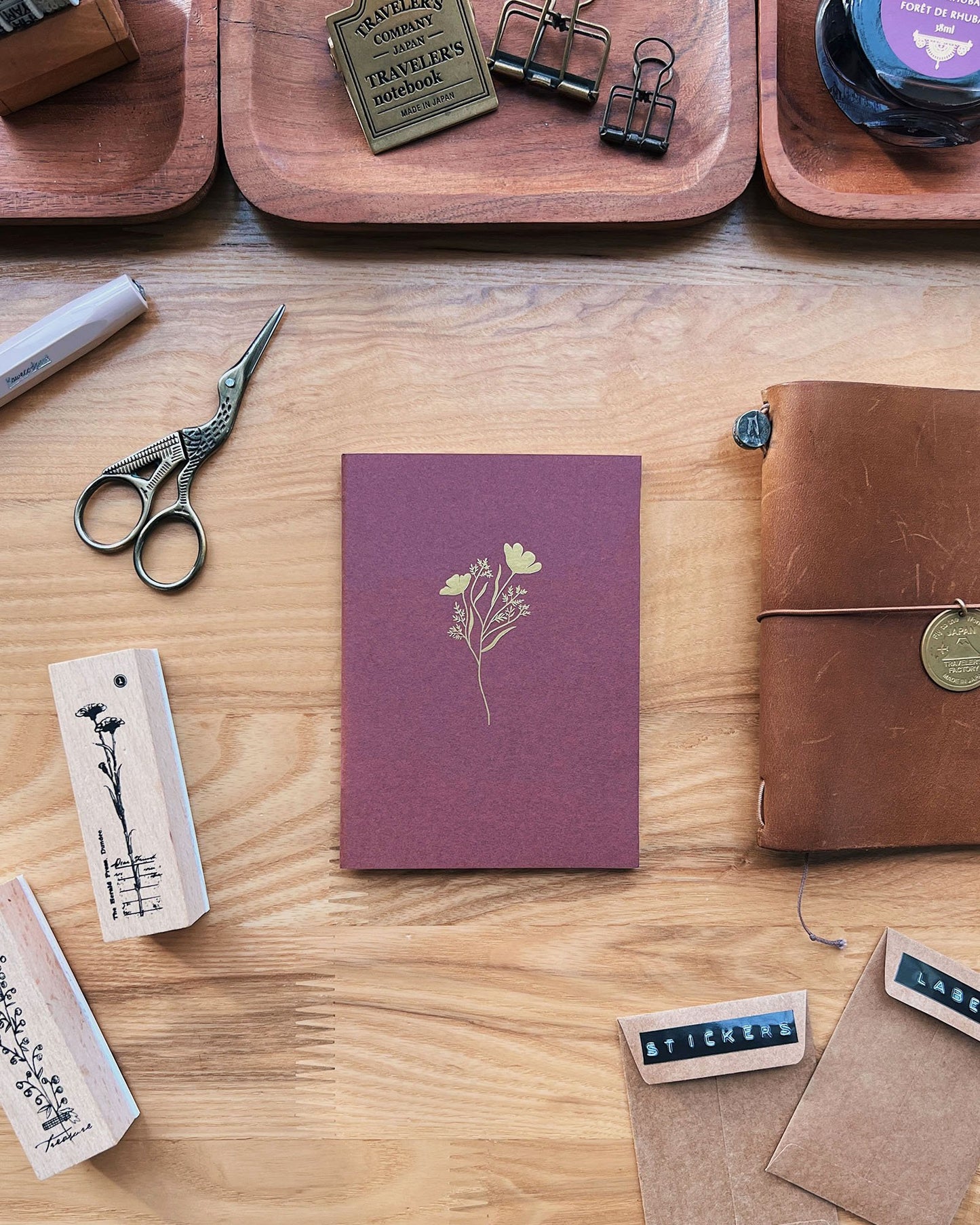 Floral Notebook (Passport TN Size)