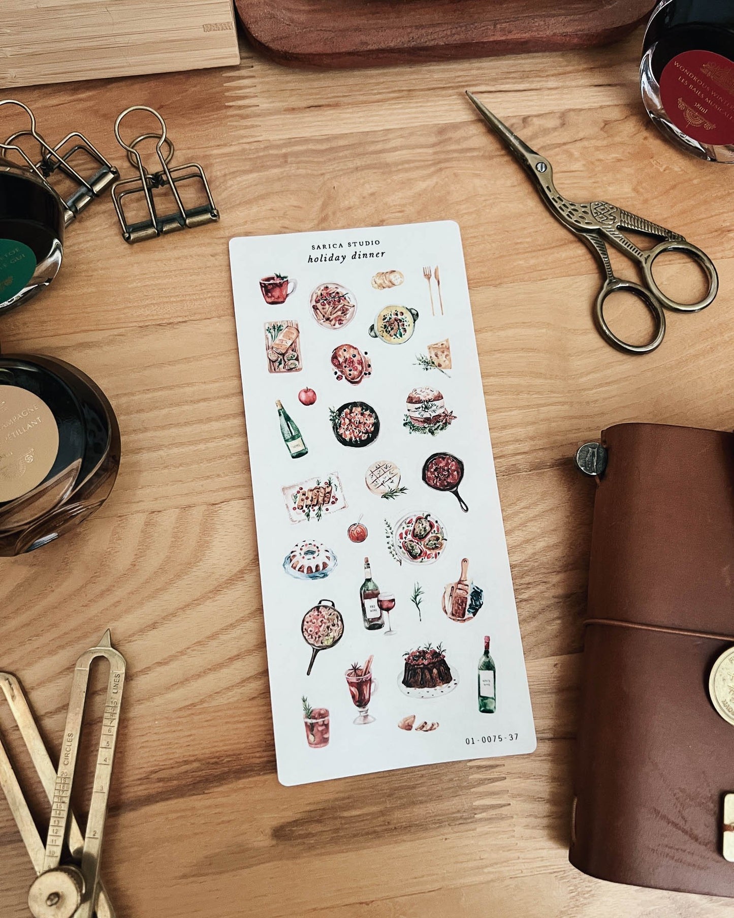 Holiday Dinner Stickers