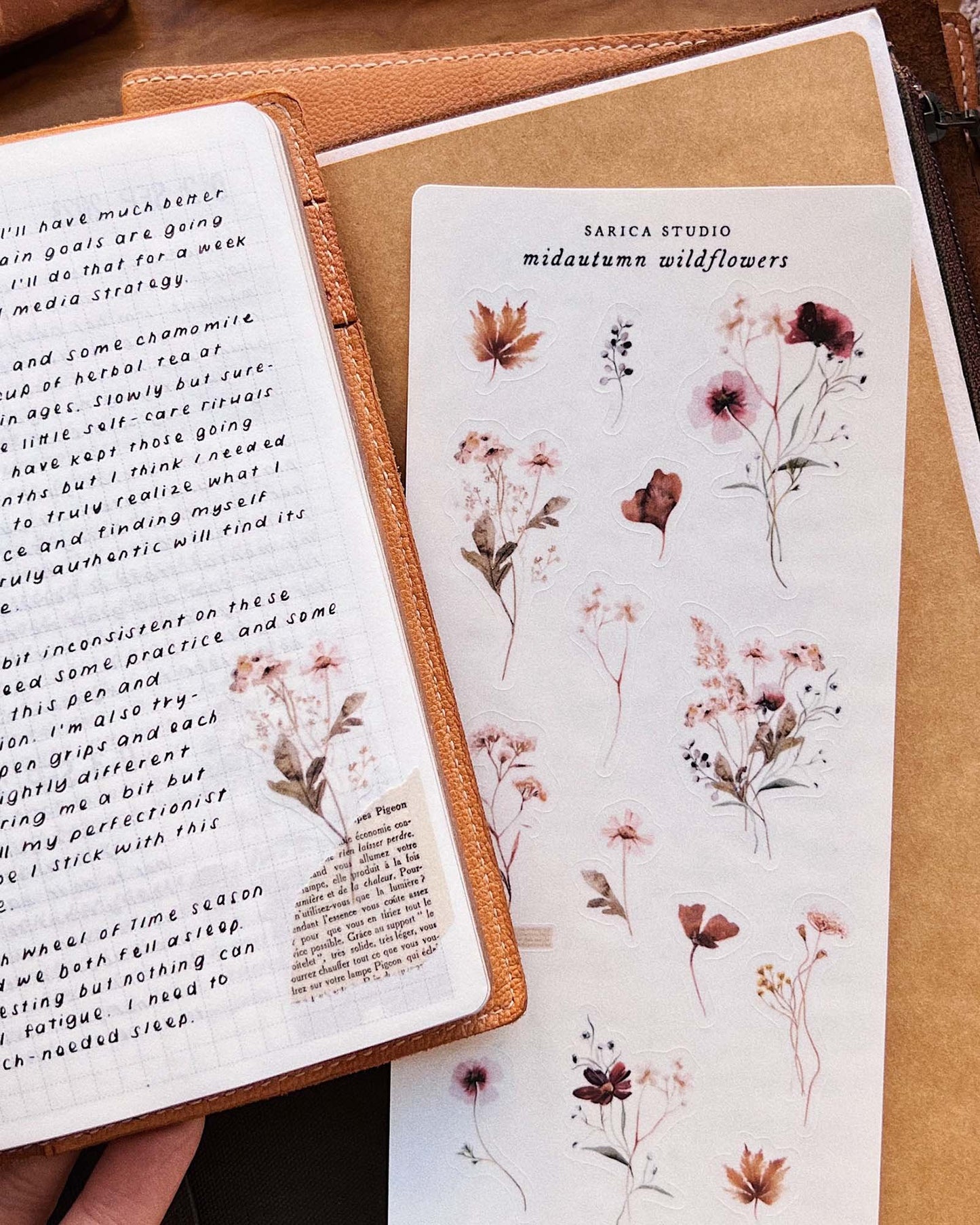 Midautumn Wildflowers Stickers