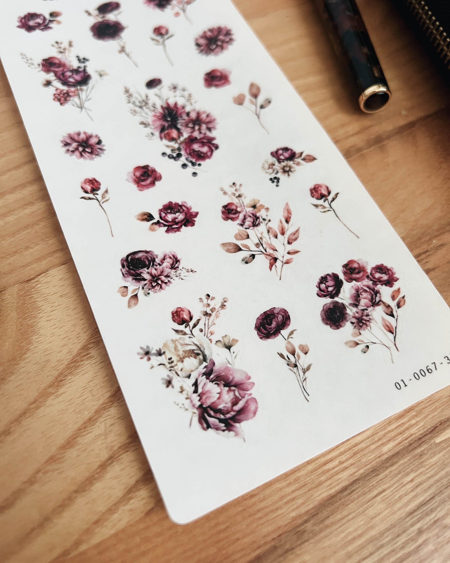 Dark & Moody Floral Stickers