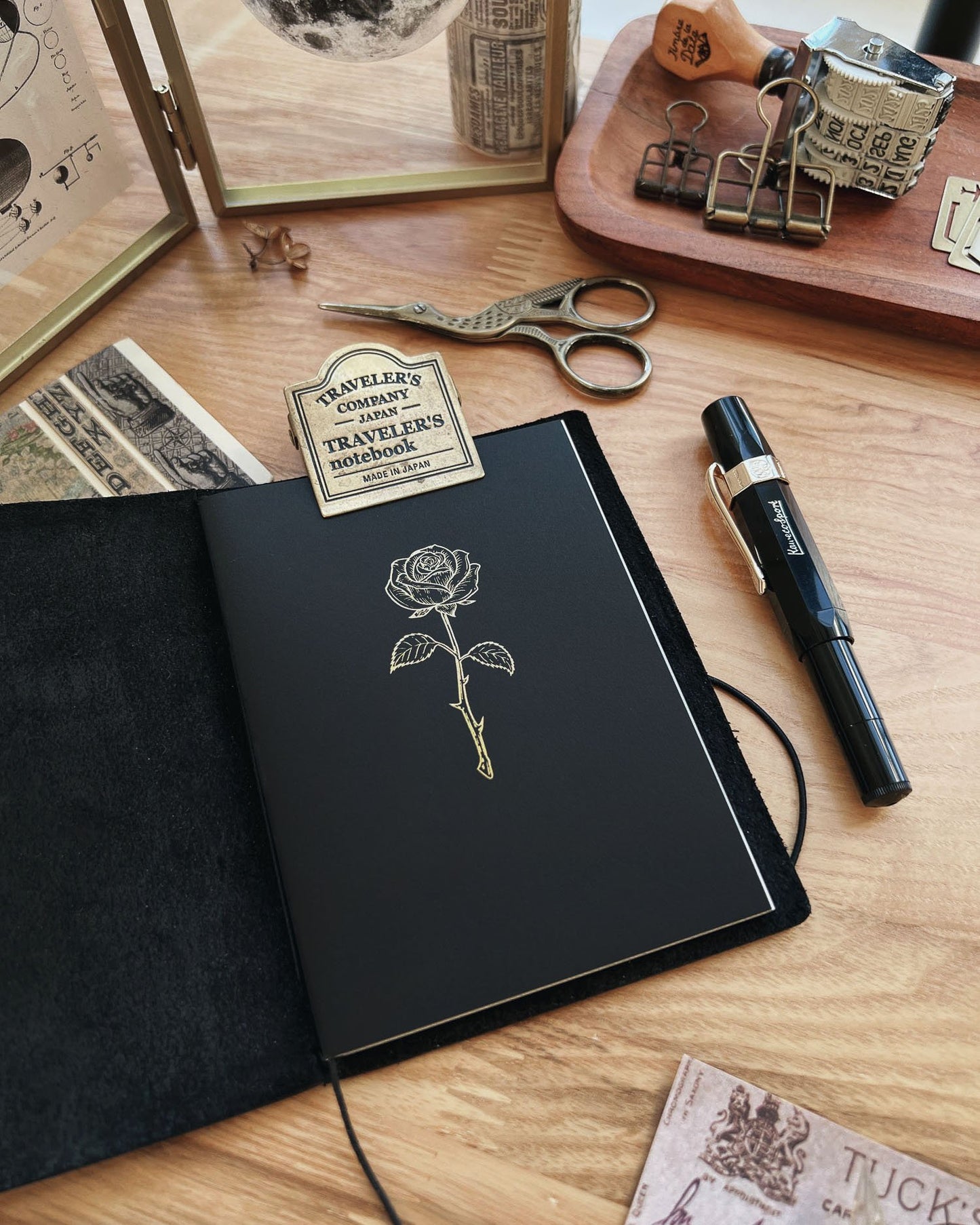 Rose Notebook (Passport TN Size)