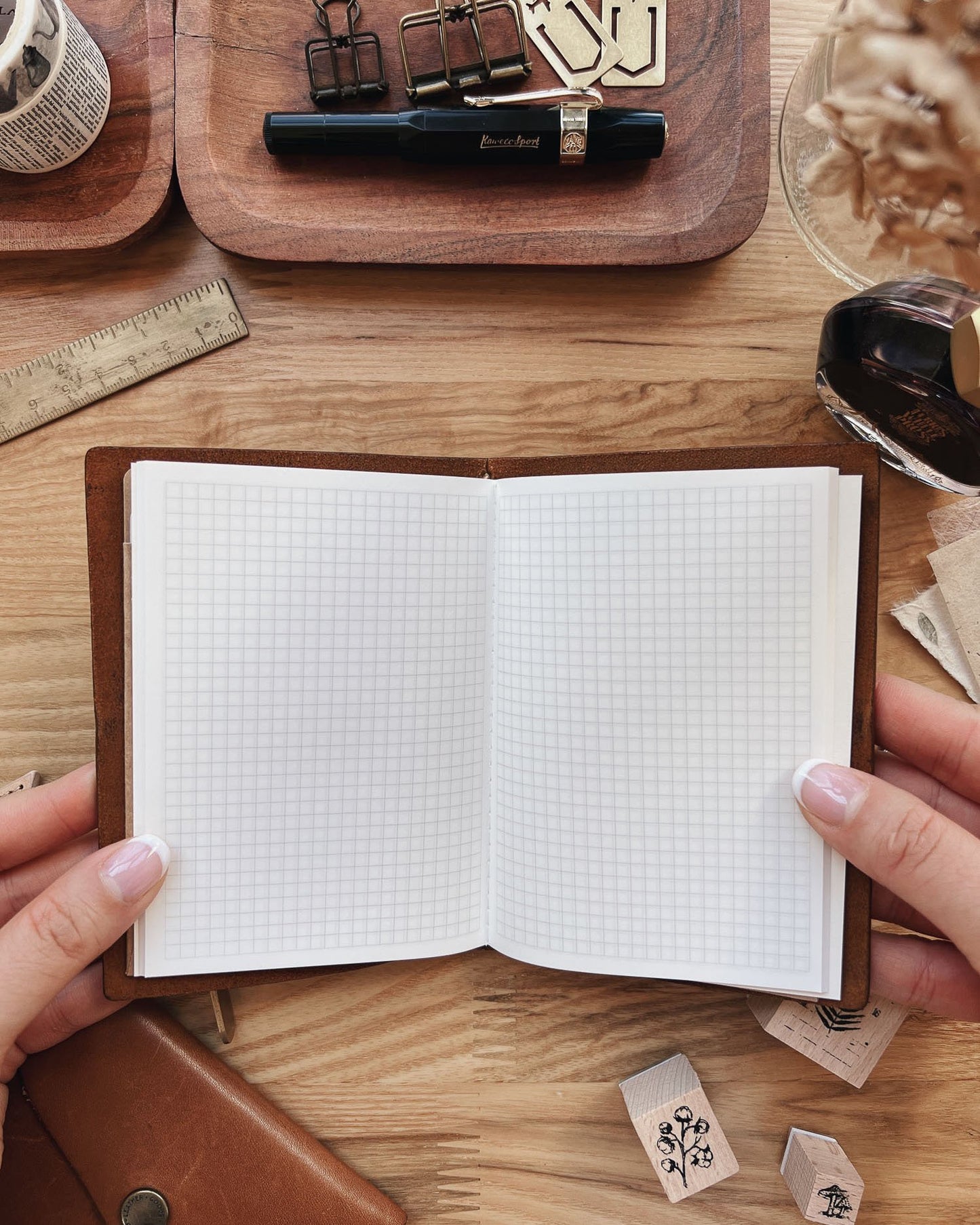 Ginkgo Notebook (Passport TN Size)