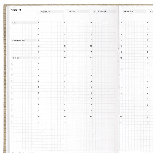 Undated 12-Month Weekly Planner