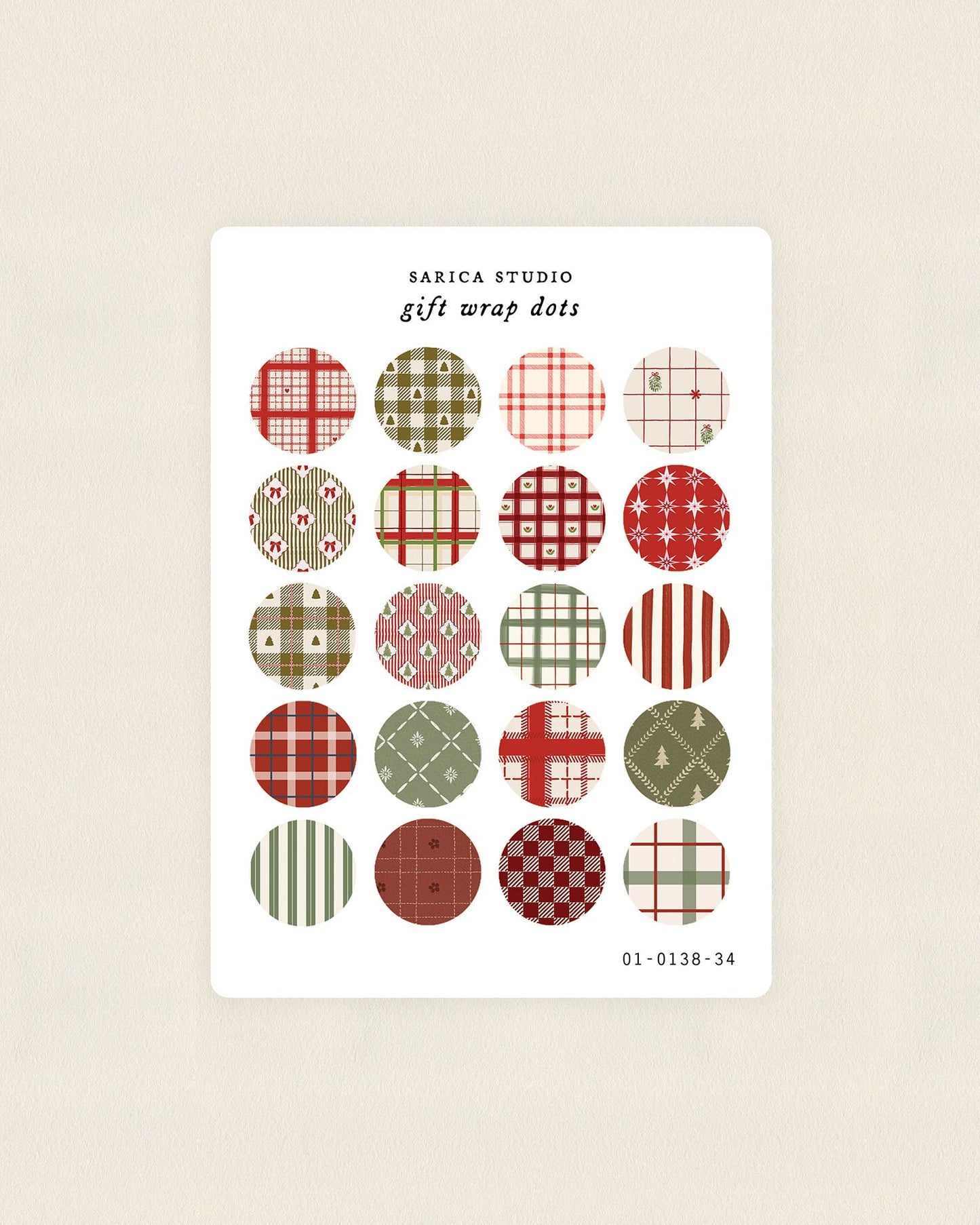 Gift Wrap Dots Stickers