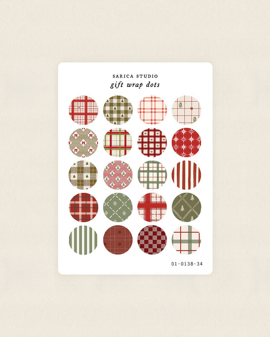 Gift Wrap Dots Stickers