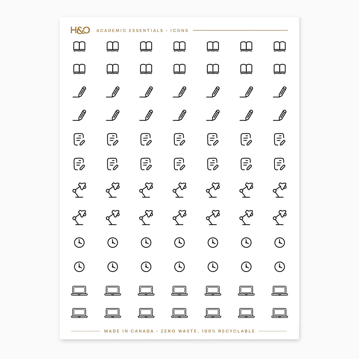 Academic Icons Stickers