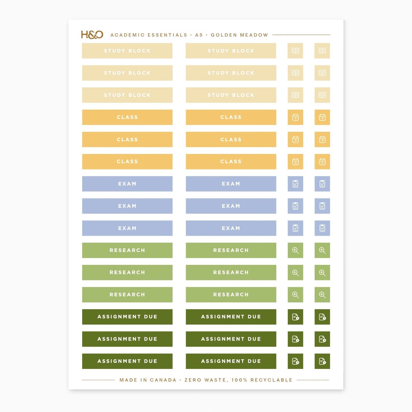 Academic Essential Stickers