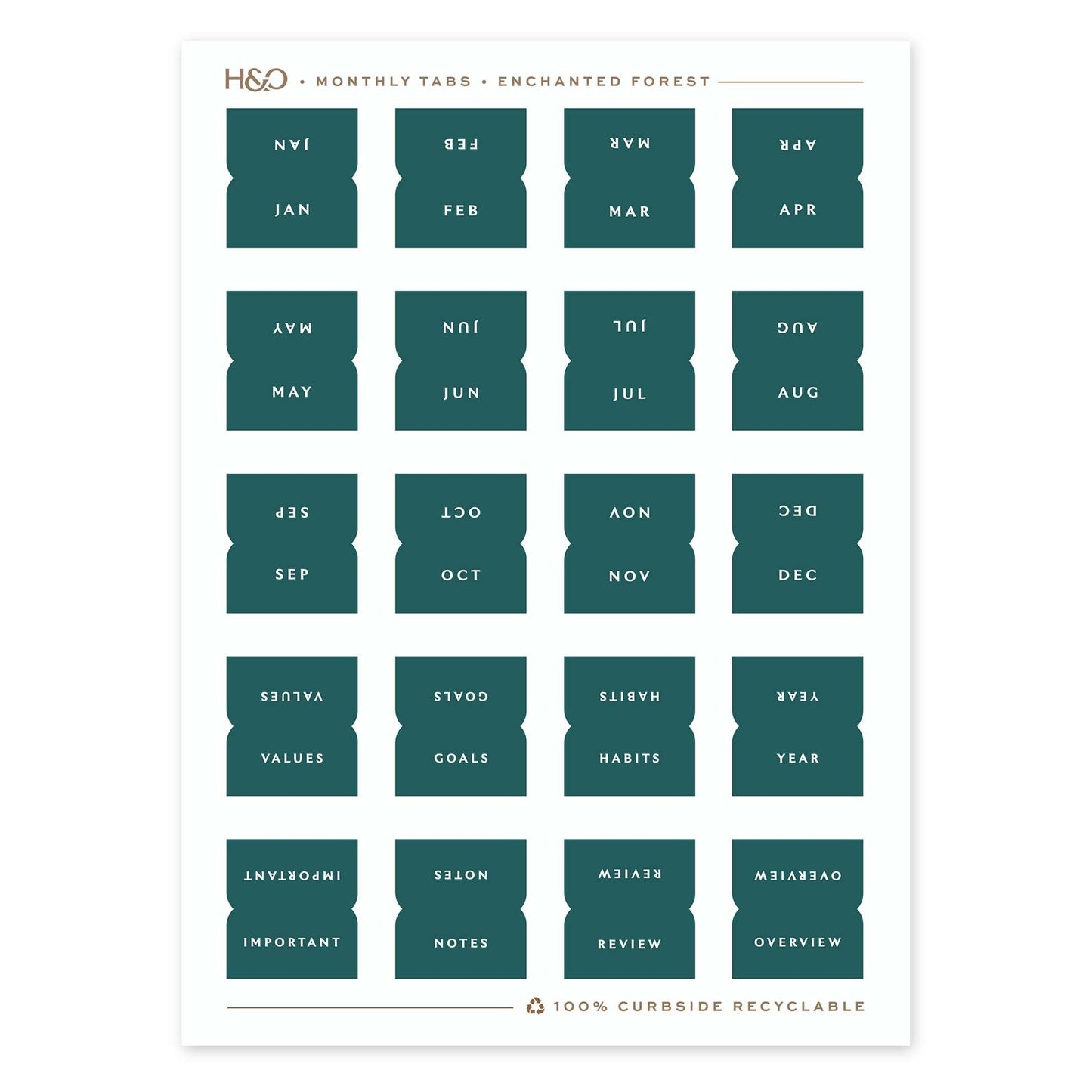 Monthly Tabs