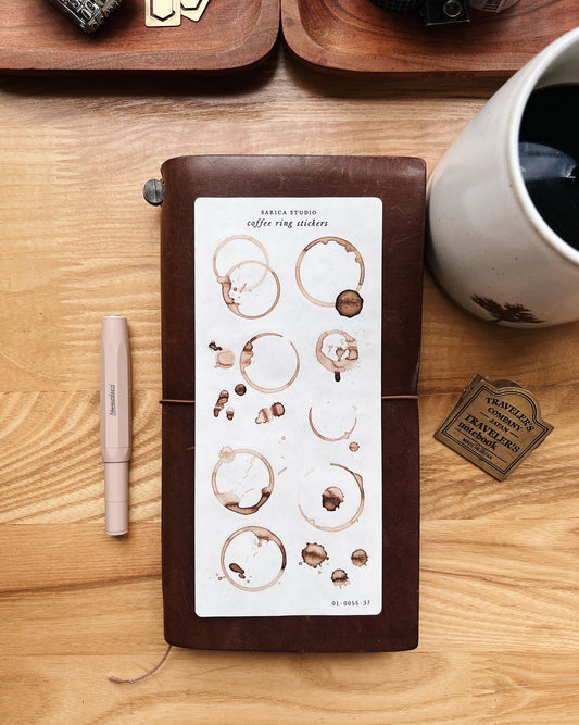 Coffee Ring Stickers