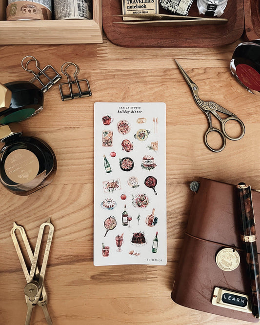 Holiday Dinner Stickers