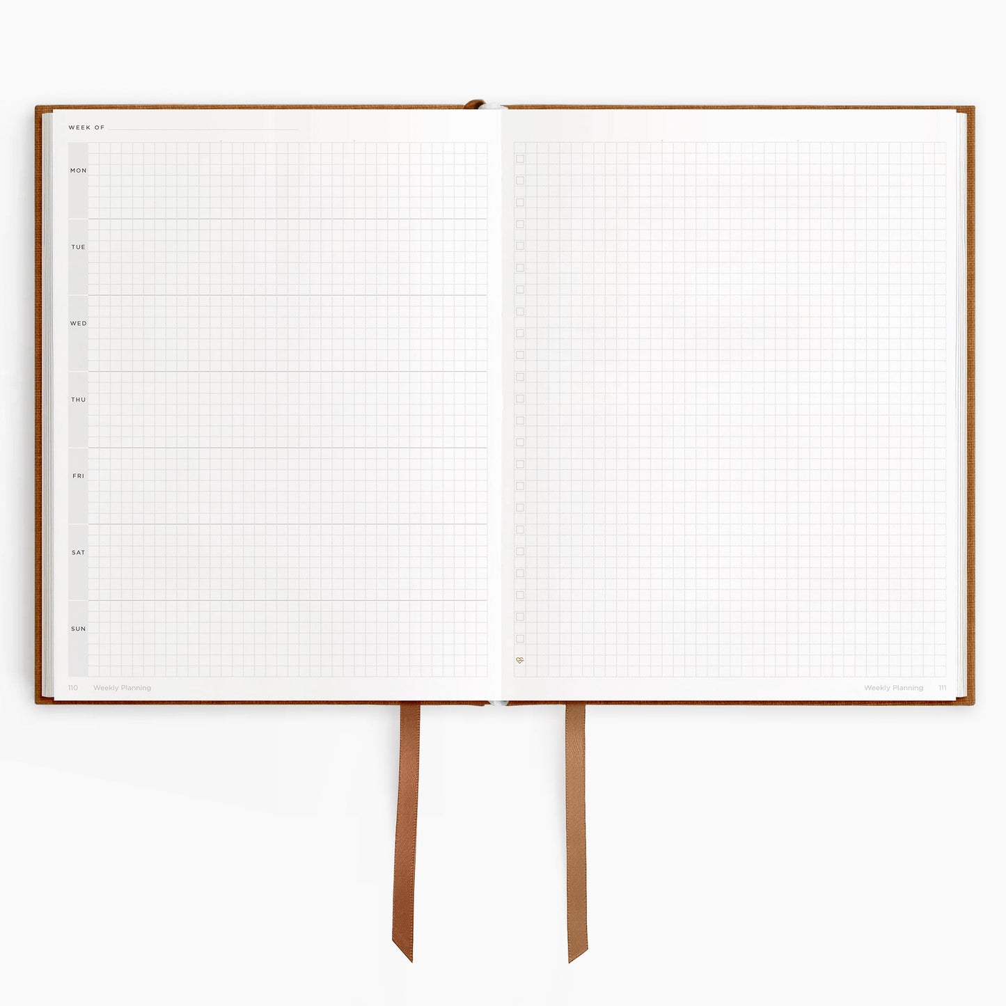 Undated Horizontal Weekly Planner | Hardcover | 120gsm