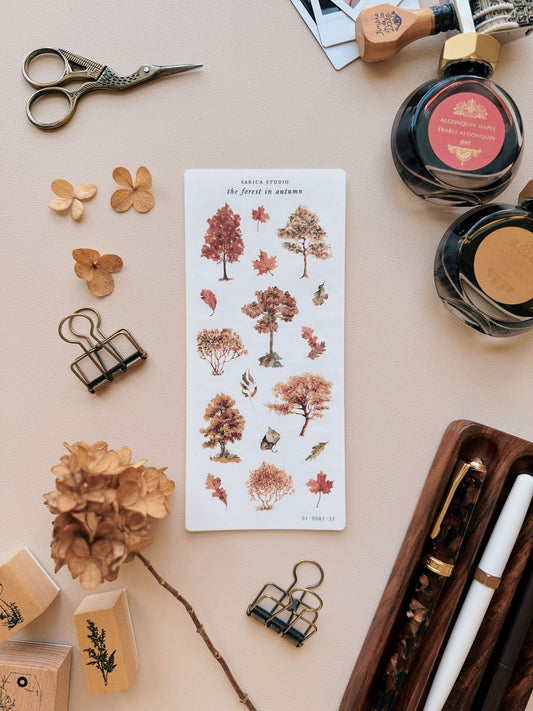 The Forest in Autumn Stickers