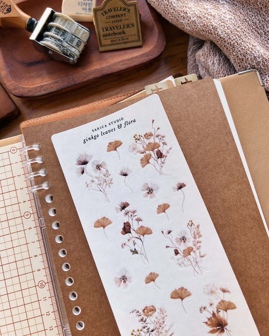 Ginkgo & Flora Stickers