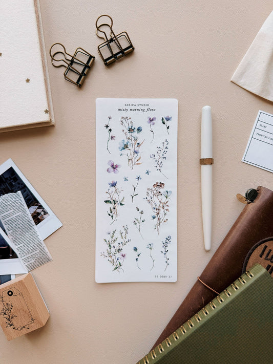 Misty Morning Flora Stickers