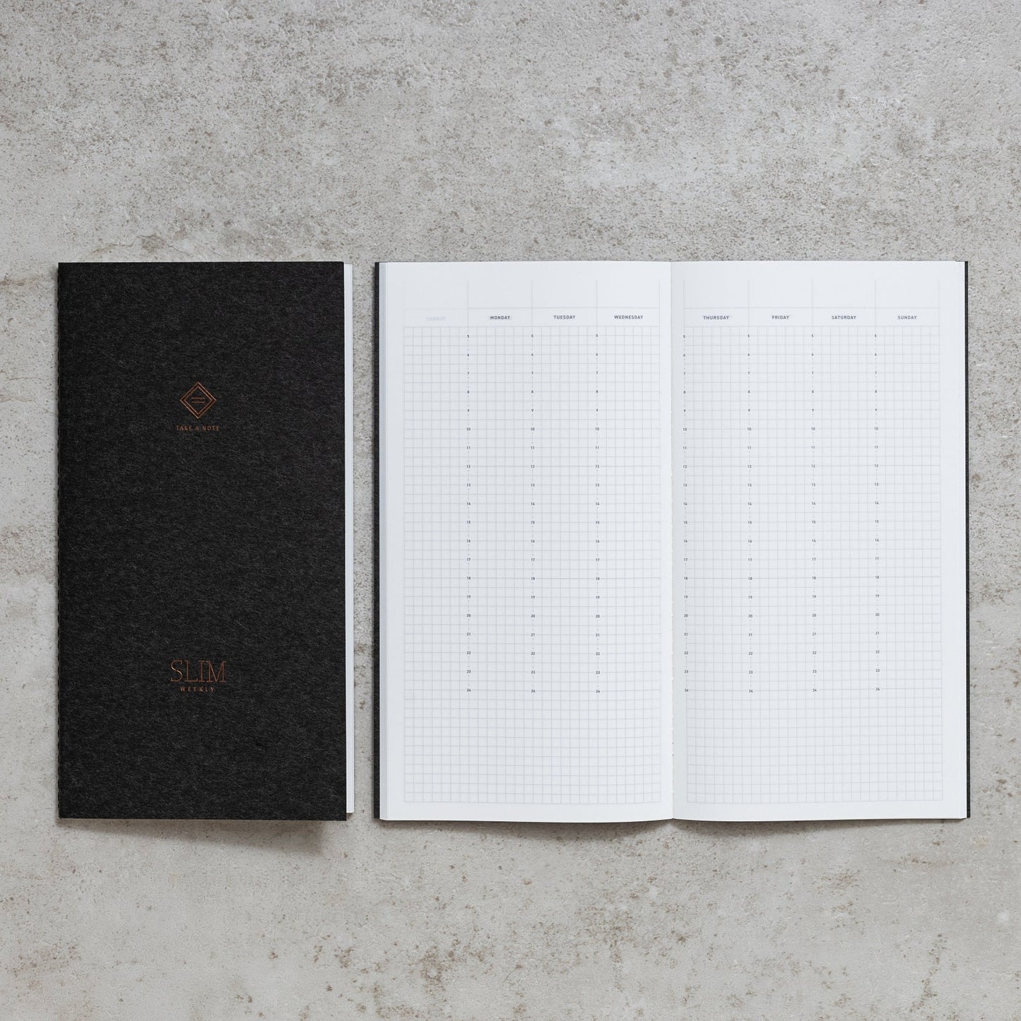 Slim Weekly Undated Planner