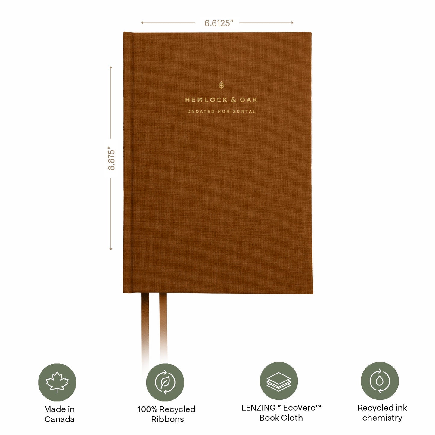 Undated Horizontal Weekly Planner | Hardcover | 120gsm