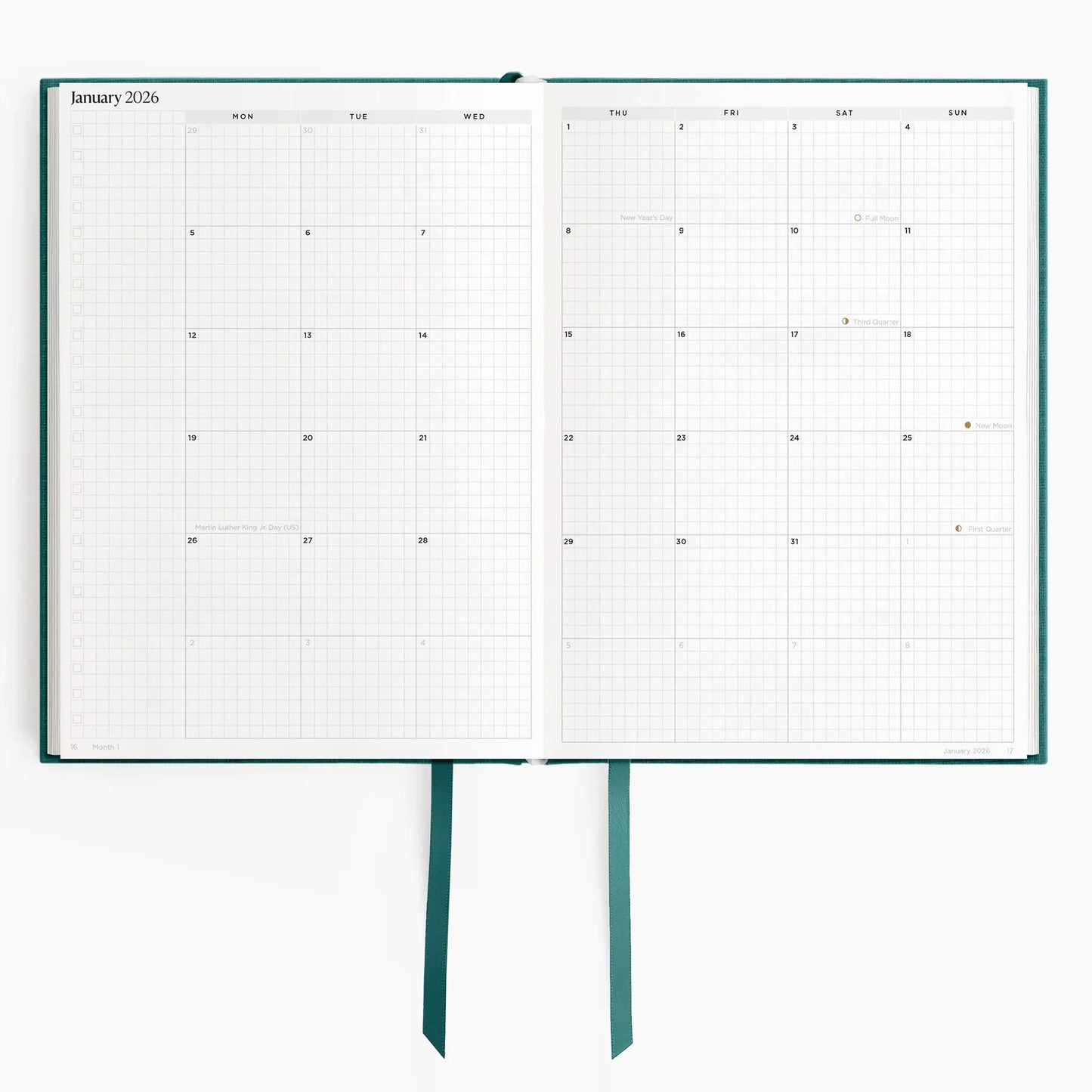 2026 Minimalist Vertical Planner A5 | Hardcover | 120gsm