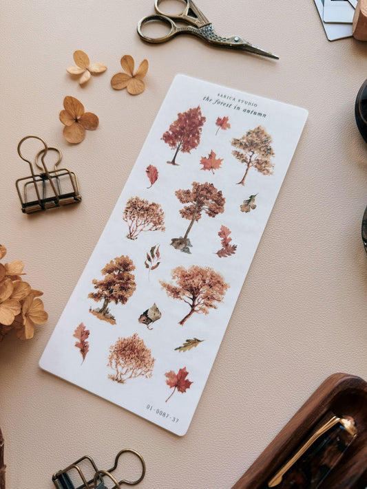The Forest in Autumn Stickers
