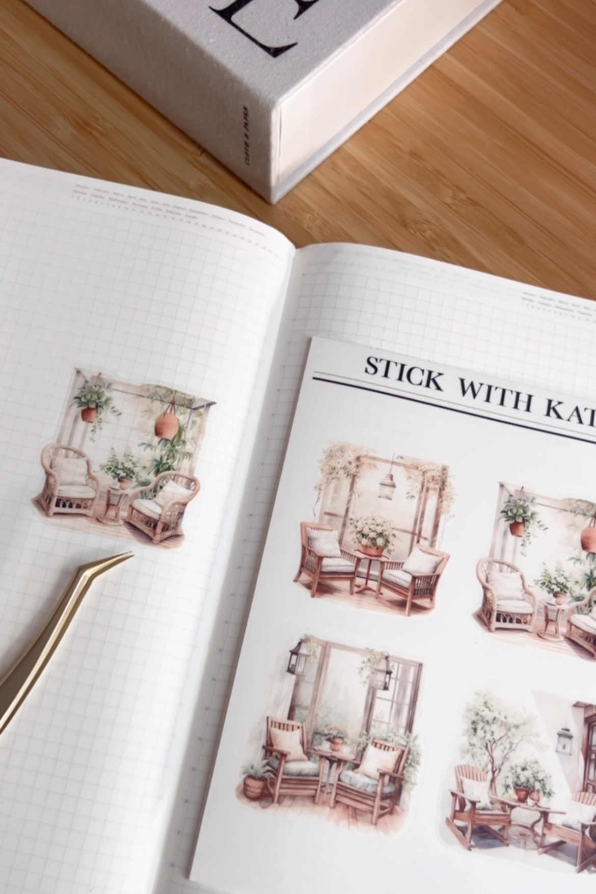 Cozy Porch Scene Stickers