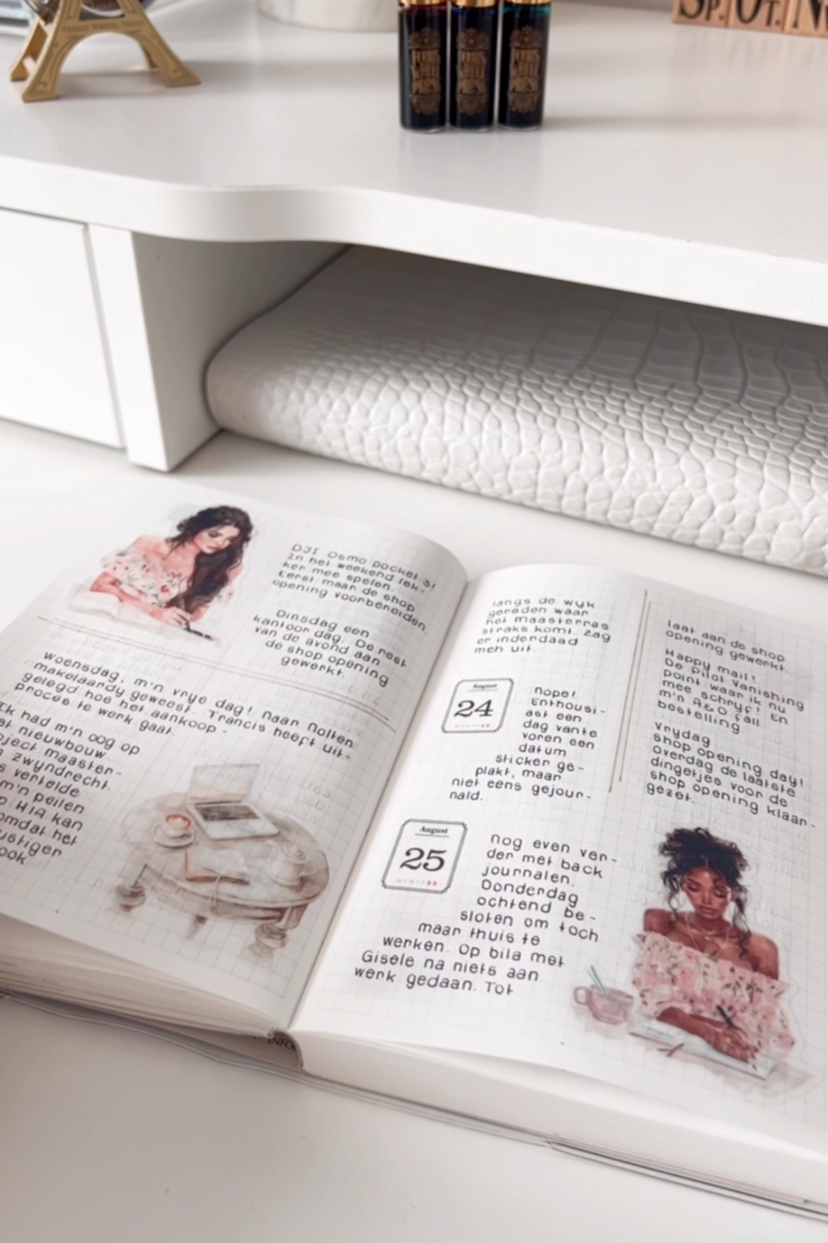Boho Planner Girl Sticker Set | 2 Sheets