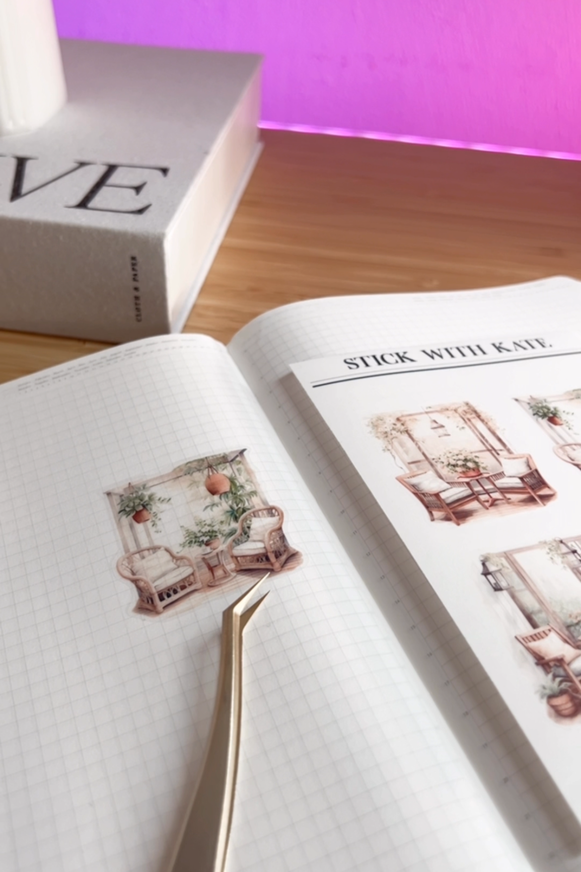 Cozy Porch Scene Stickers