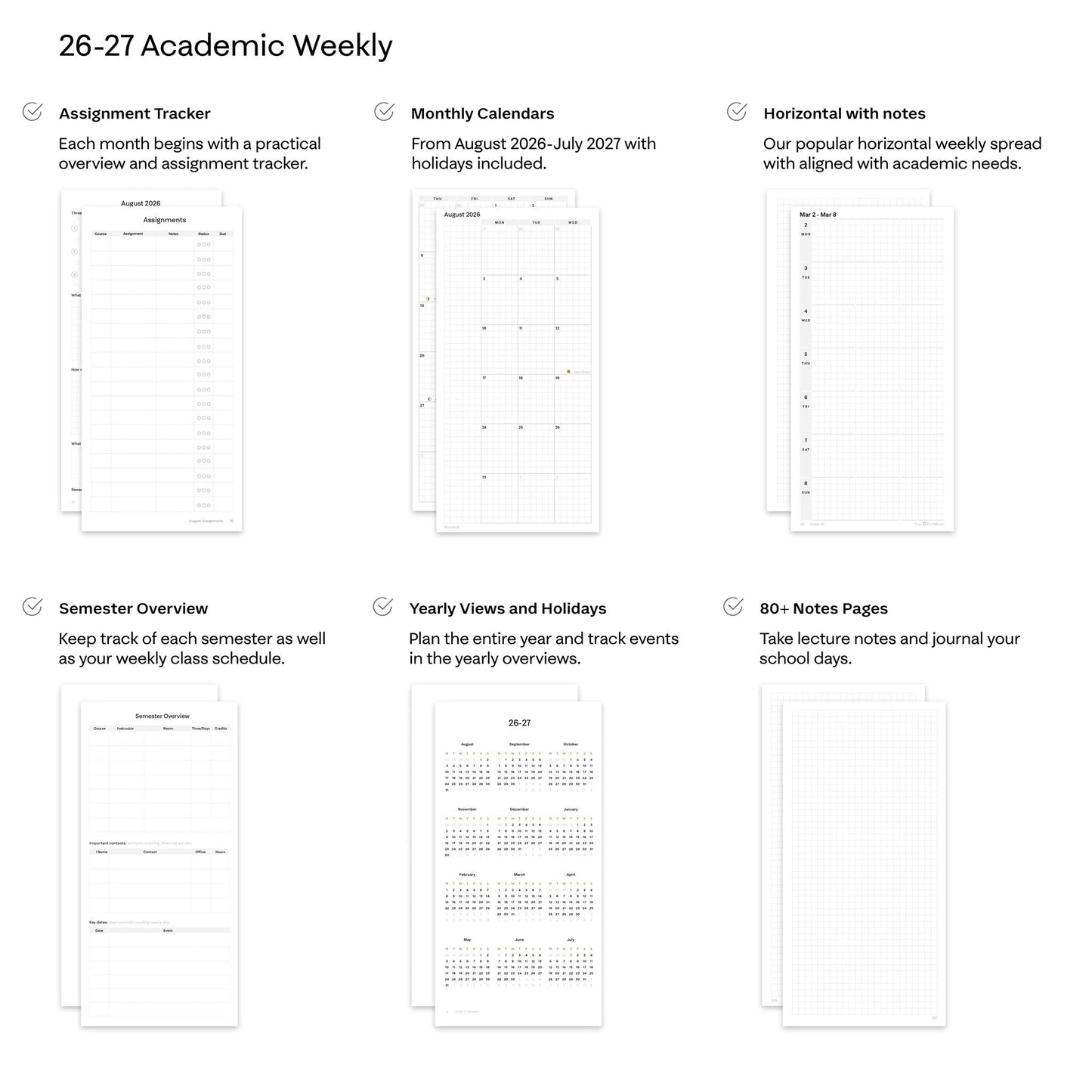 26-27 Academic Planner Special Edition Compact | Hardcover | 70gsm