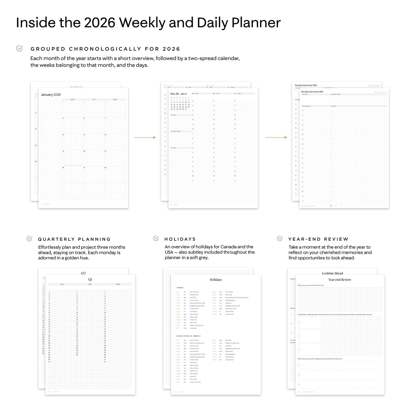 2026 Weekly & Daily Planner | Hardcover | 70gsm