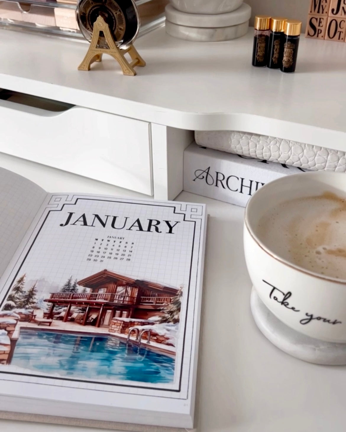 Winter Spa Journaling Kit | Set of 6 Sticker Sheets