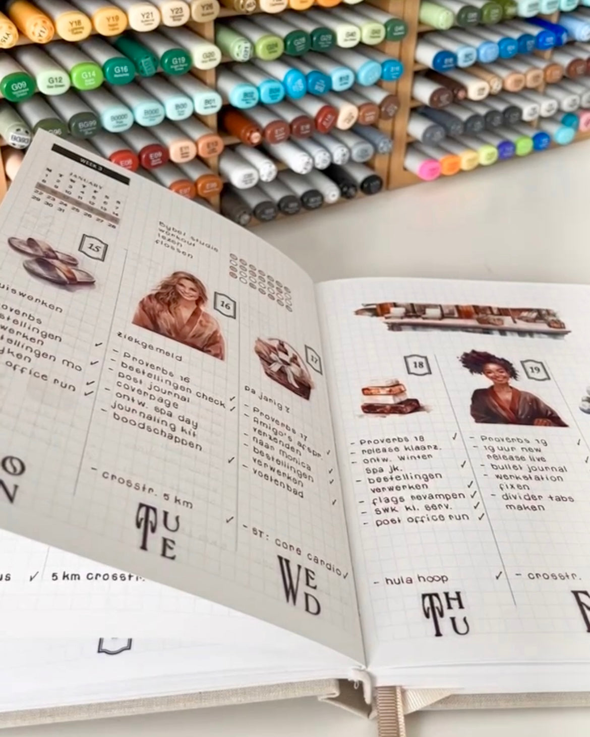 Winter Spa Journaling Kit | Set of 6 Sticker Sheets