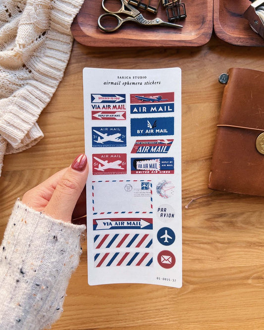 Airmail Ephemera Stickers