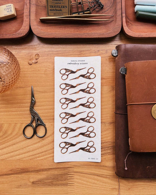 Embroidery Scissors Stickers