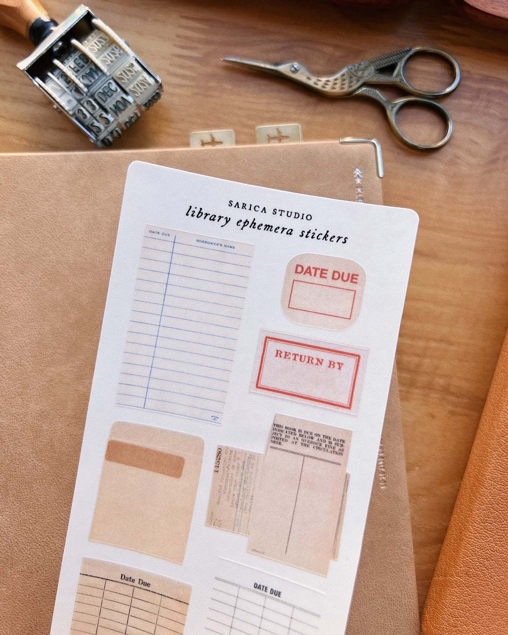 Library Ephemera Stickers