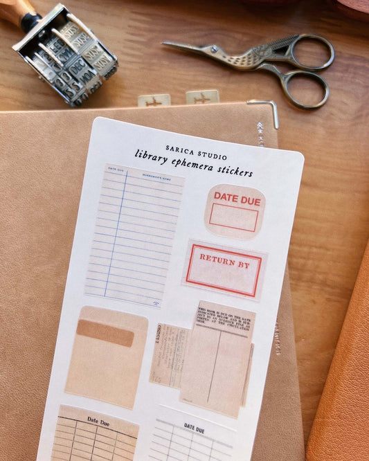 Library Ephemera Stickers