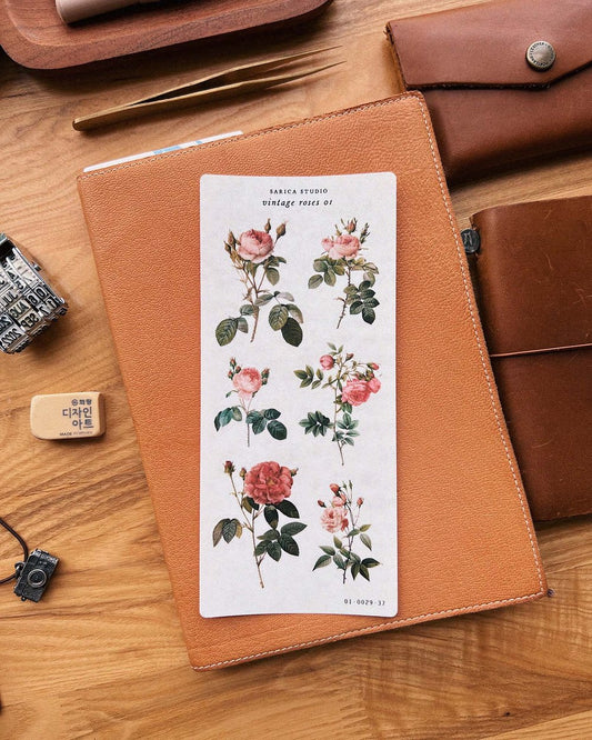 Vintage Roses 01 Stickers