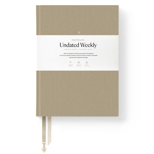Undated 12-Month Weekly Planner