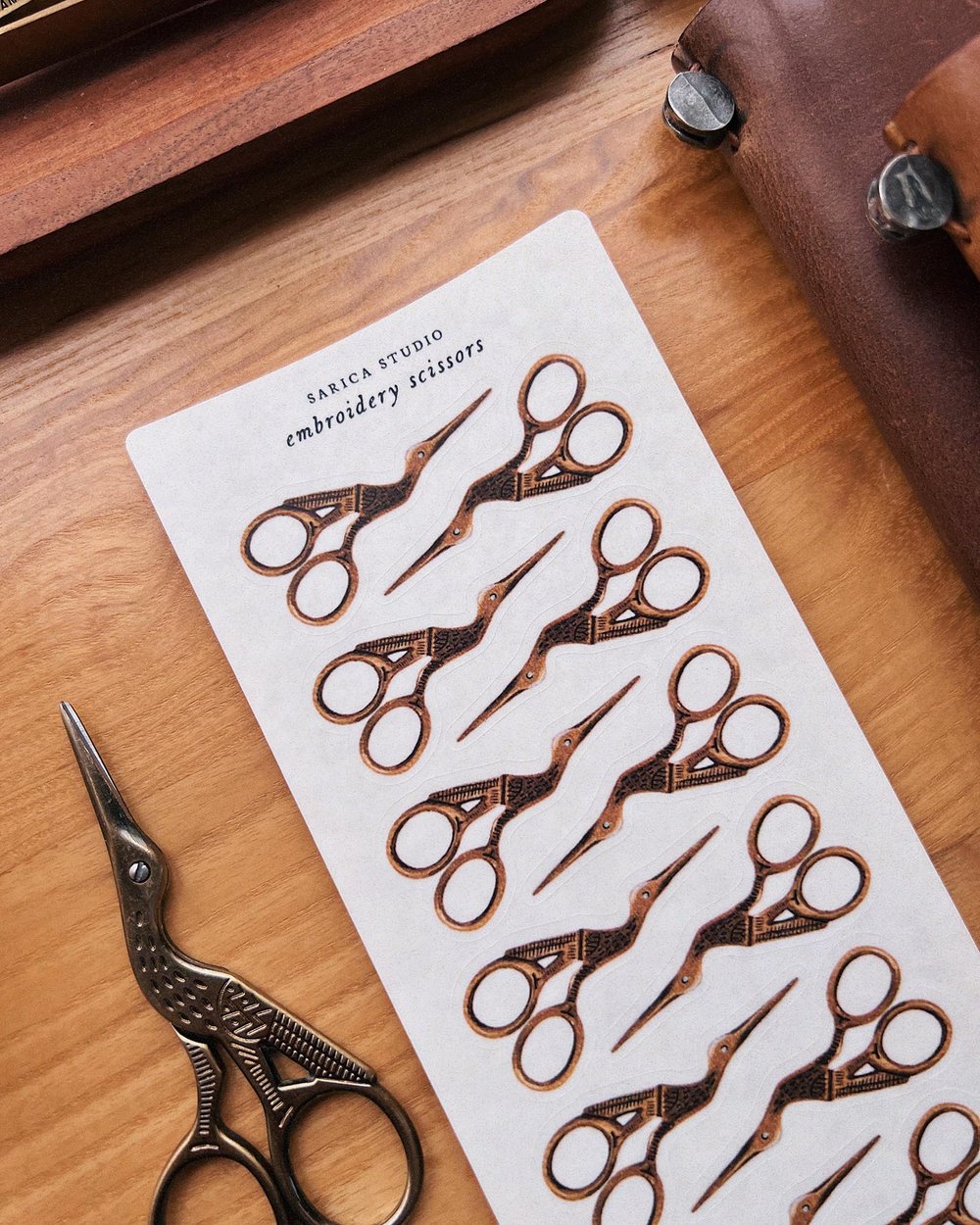 Embroidery Scissors Stickers