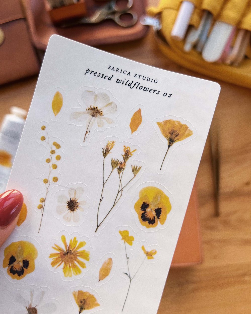 Pressed Wildflowers 02 Stickers