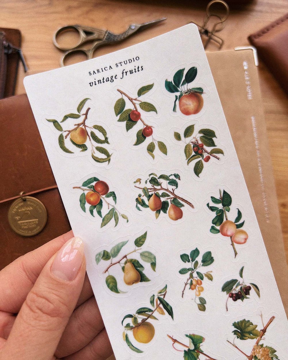 Vintage Fruit Stickers