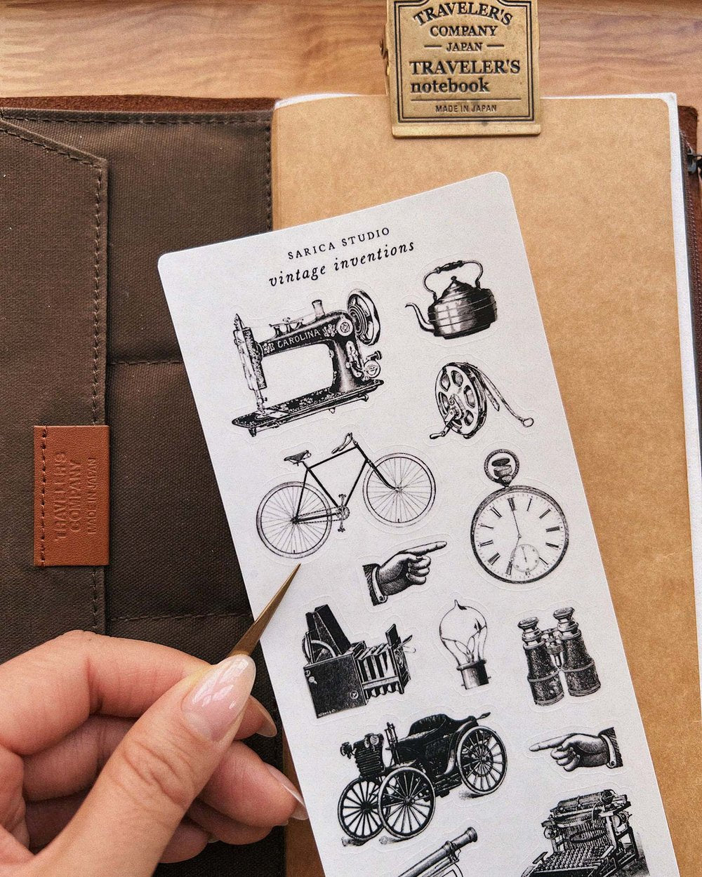 Vintage Invention Stickers