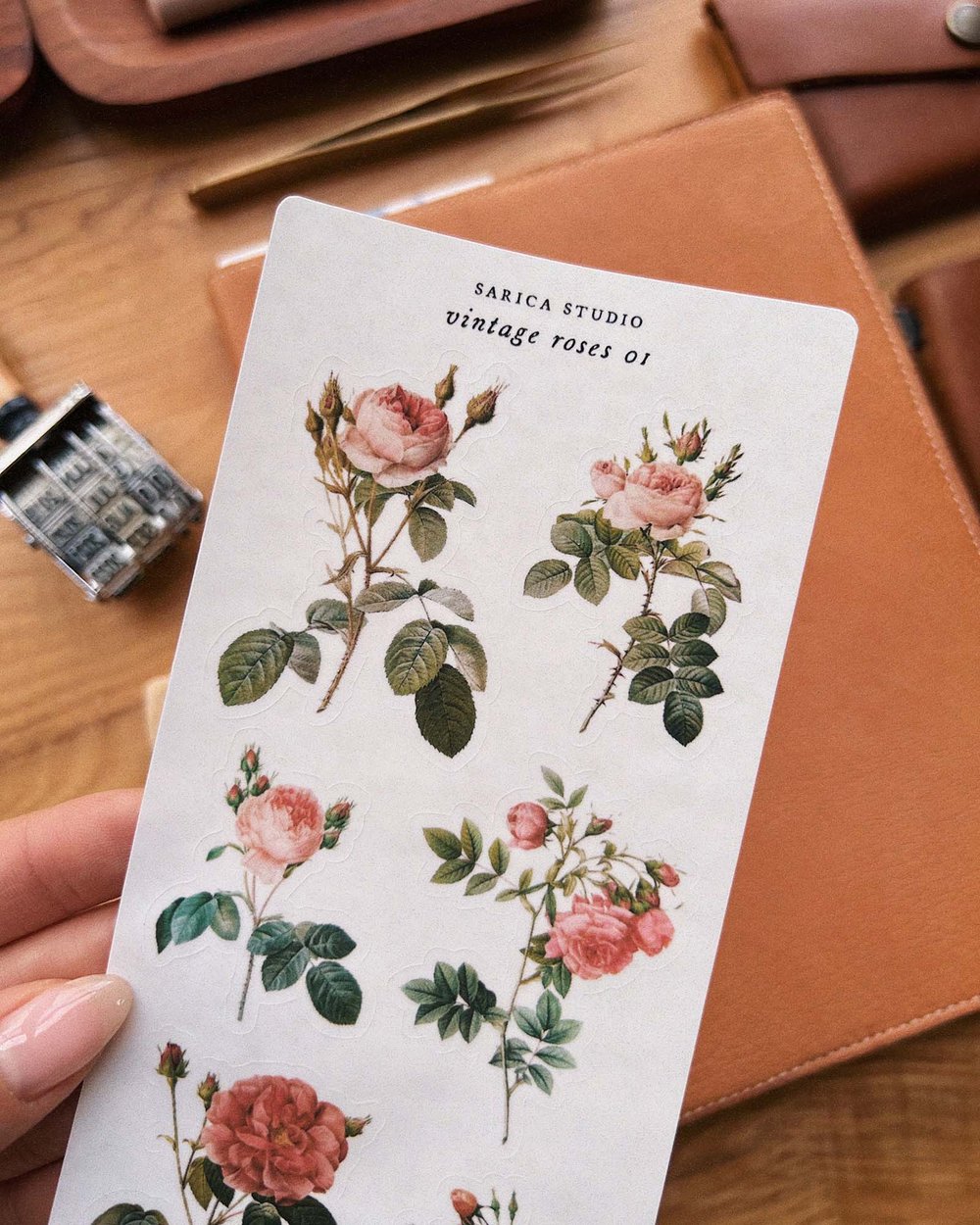 Vintage Roses 01 Stickers
