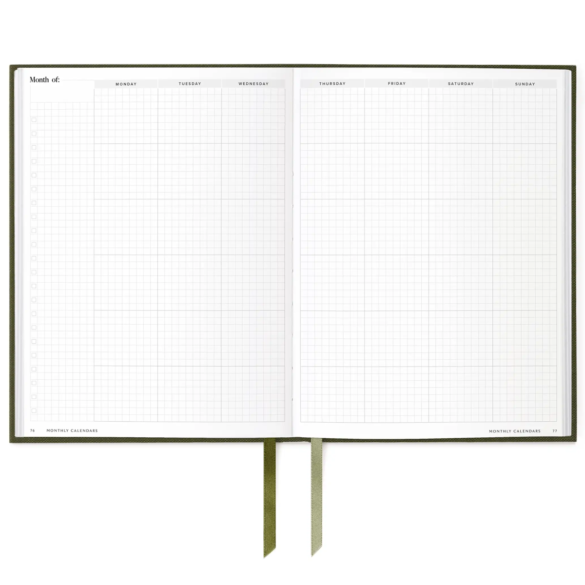 Undated 6-Month Daily Planner