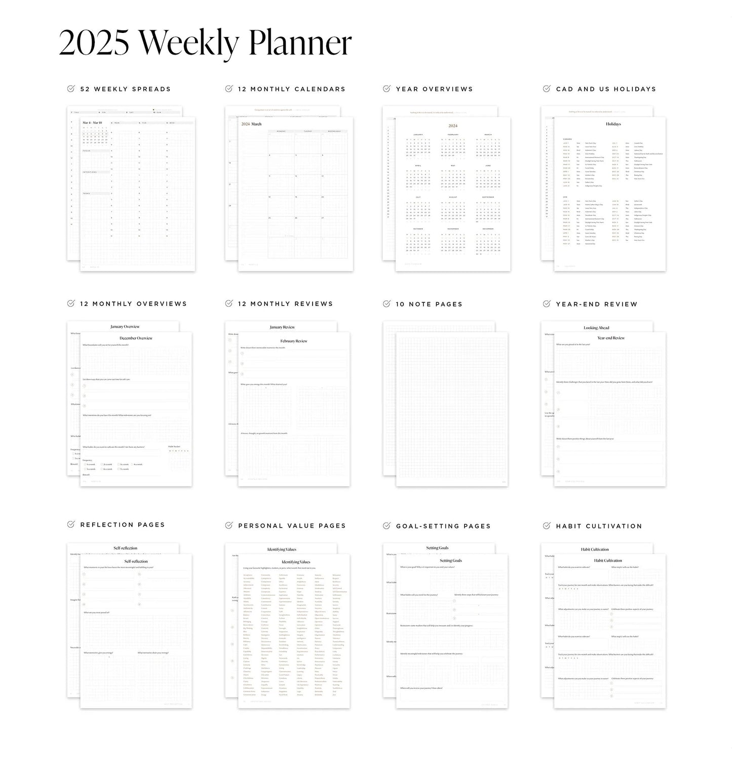 2025 Weekly Planner