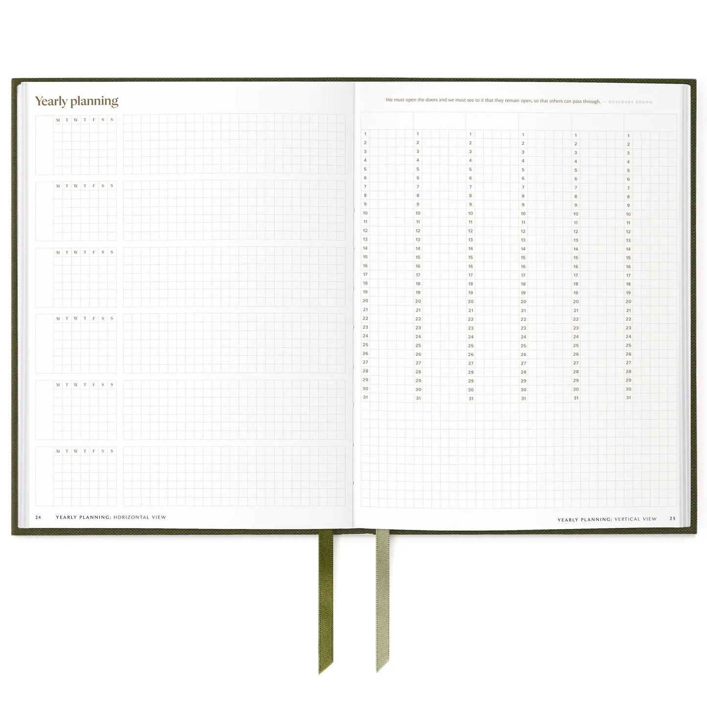 Undated 6-Month Daily Planner